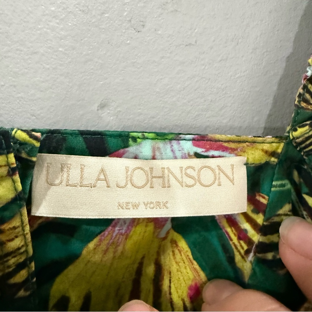 Ulla Johnson Dress Alita Mini in Tigerlily Green - Picture 7 of 7